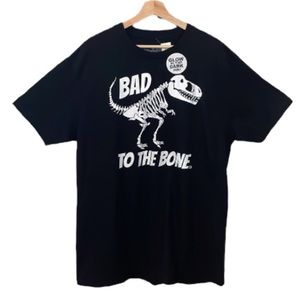 Disney Goodie Two Sleeves Glow in The Dark Bad to the Bone Dinosaur T-shirt